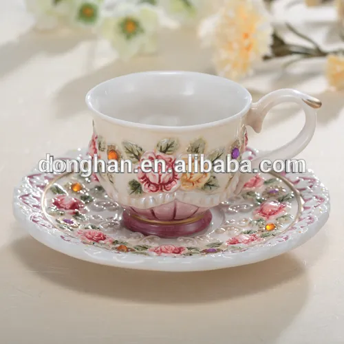 Hand-painted high grade embossed mug