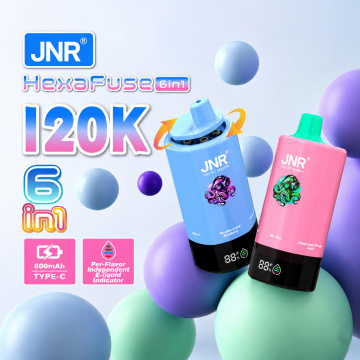JNR HexaFuse 120K Puffs 6-in-1-Einweg-Vaporizer