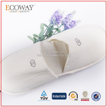 high quality hotel guest room slippers closed toe comfort shoes with logo
