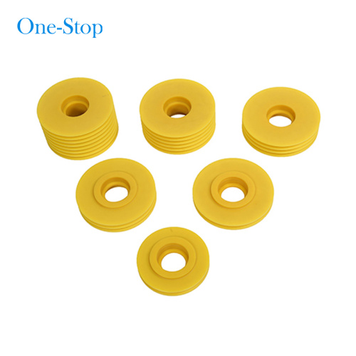 Yellow Rubber Pulley Pu Plastic Wear Resistant Pulley Factory