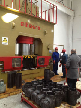 stainless steel tee forming machine