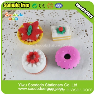 New Arrival Various Mini Cake Food Shaped Erasers At Target China Manufacturer