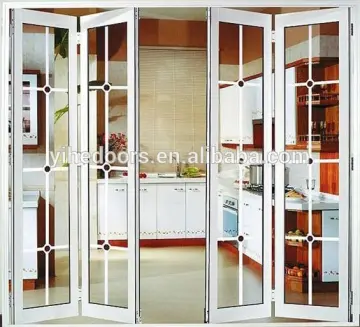 Aluminum accordion low-e glass interior folding doors