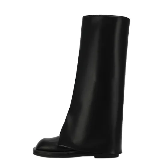 2021 high tube trouser round toes fashion boots