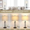 Adjustable Height Table Lamp for Bedroom