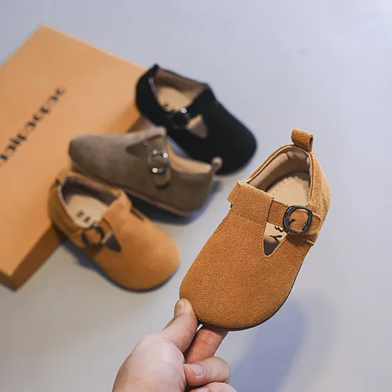 Neutral Casual Leather Shoes for Baby Toddler Girls - New Arrivals