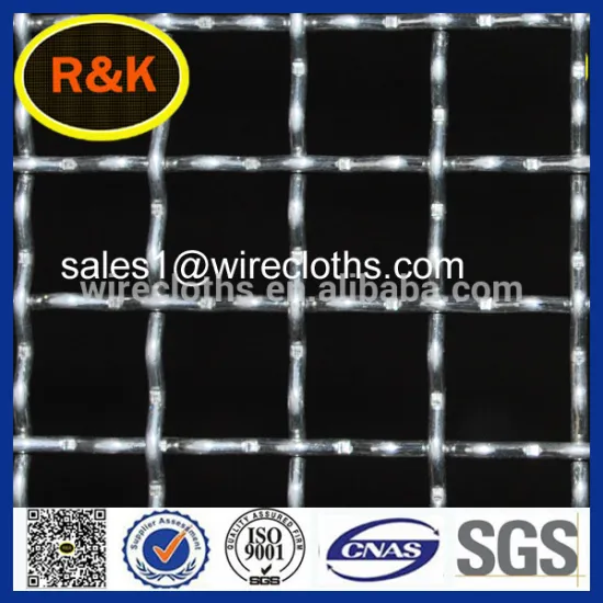 square decorative Stainless Steel Woven crimped wire mesh