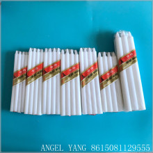 Red box paraffin wax bright candle bougie 6pcs