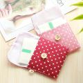 Aunt Towel Bags Polka Dot Storage Pouch Women Girl Cute Sanitary Napkin Bag Organizers Portable Pouches Large-capacity Storage