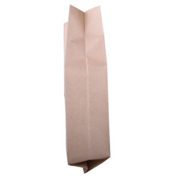 Gusset Kraft Paper Plechová taška na kávu 1 kg