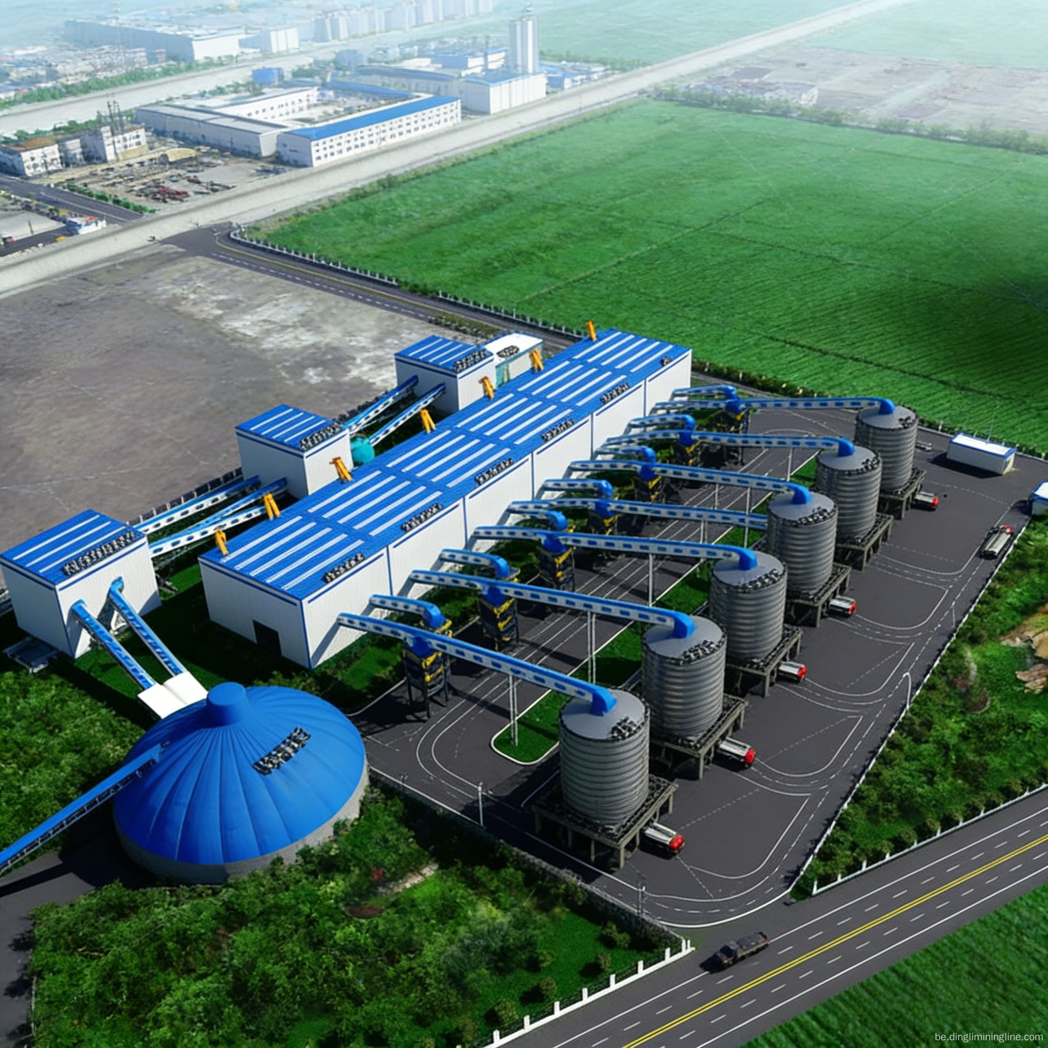 Сістэма драбнення вапняка высокай магутнасці