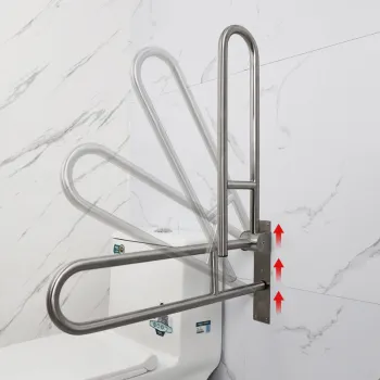 Steel Shower Safety Hand Rail Support Grab Bar for Bathroom Safety