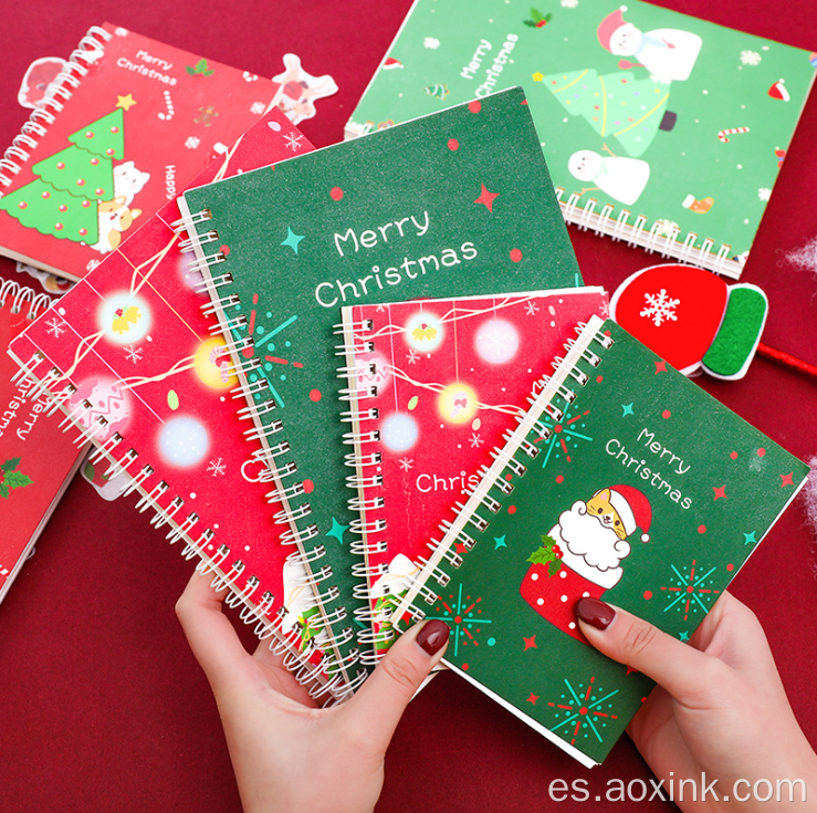 Cuaderno de Navidad A5 Simple Encantador Cuaderno Estudiante