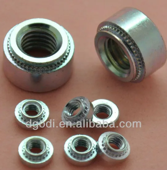 steel round threaded press nut