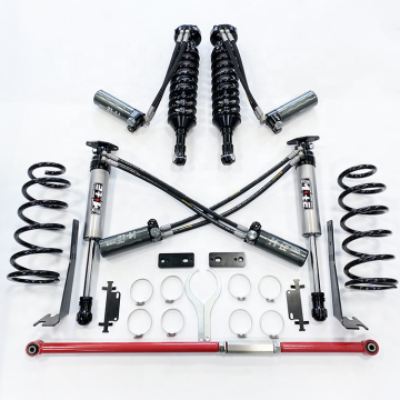 Black FJ Dual Oil Nitrogen Shock Absorber - 2 Inches Higher