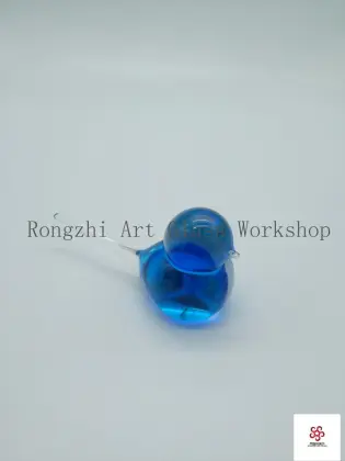 Blue Bird Glass Sculpture