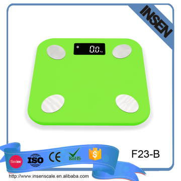 Full ABS plastic body scale bluetooth body scale camry mini body fat scale