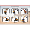 1ton Mini Excavator Xiniu Mini Digger en venta