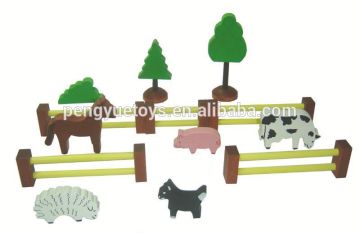 Happy Farm Animal Wooden Nesting Doll