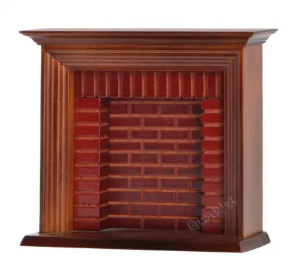 1/12 scale Dollhouse living room furniture vintage fireplace