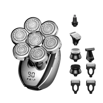 6-in-1 Head Shavers for Bald Men - Electric Razor Grooming Kit - Waterproof
