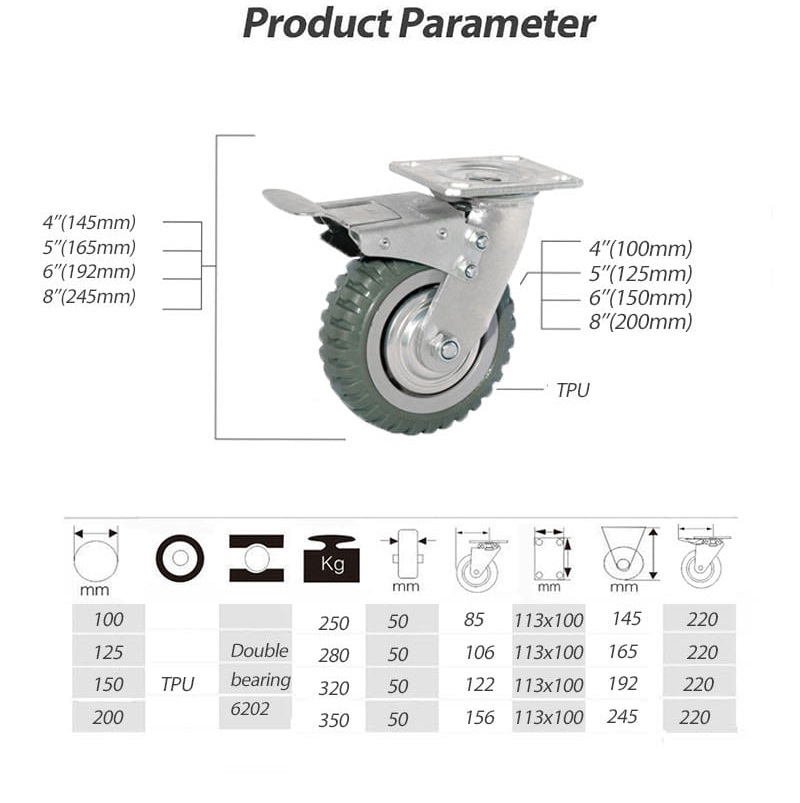 Swivel PU Caster