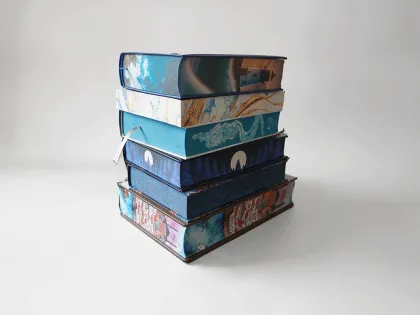 Digital Printing Devices for Hardcover Book Components and Binding Apparatus