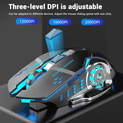 OEM Silent BT Rechargeable RGB Gaming Mouse for Laptop and PC