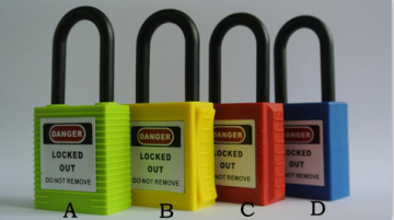 ZC-G11 38mm Short Nylon Shackle Lockout Padlock