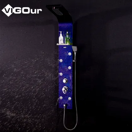 BS-6977 Stainless Steel European Panel Shower Tower with Two Patents - 2020