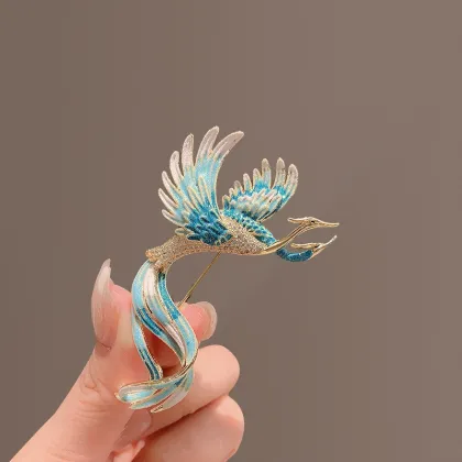 Vintage Chinese Phoenix Brooch