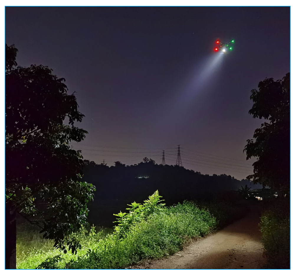 TZD-120 High Brightness Drone Searchlight لإنقاذ البحث