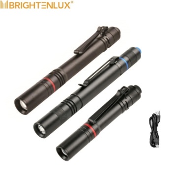 Super Bright High Power Zoom LED Mini -zaklamp: oplaadbaar Penlight en Torch Light voor medisch gebruik