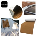 Almofadas antiderrapantes para convés de barcos Faux-Teak Marine Eva Sheet