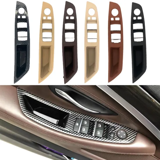 BMW 5 Series F10 F11 Interior Door Handle Trim Covers - Gray/Beige/Black LHD