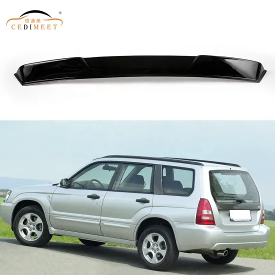 Black Rear Trunk Wing Lip Spoiler Acrylic Roof Spoiler for Subaru Forester 2003