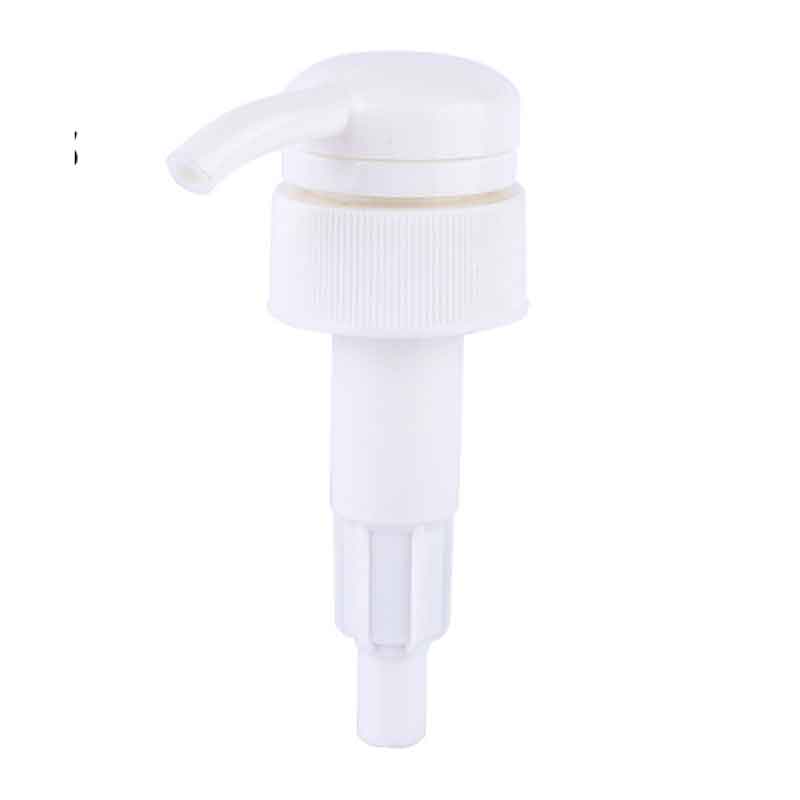 Branca de shampoo vazio de cor branca garrafa 33/410 38/410 Dispensador de bomba de loção de plástico