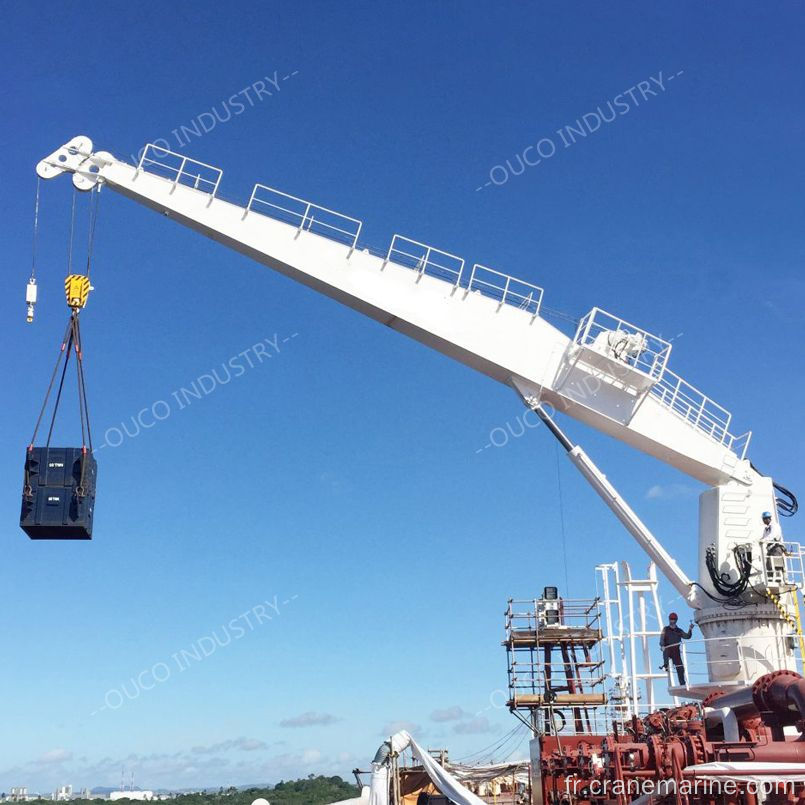 OUCO vend des grues marines à boom rigide avec certification de la Classification Society