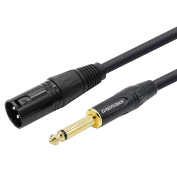 Instrument Cable XLR 3 Pin Plug to 6.35 mm (1/4