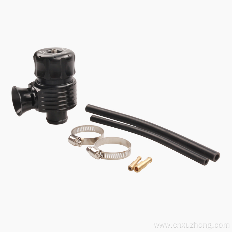 Turbo purge blowdown valve black aluminum