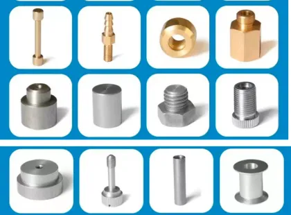 copper nuts studs aluminum alloy precision hardware