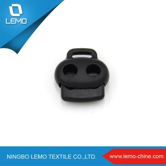 2 Hole Manufactures Zipper Bottom Stopper, Plastic Pig Nose Cord Stopper