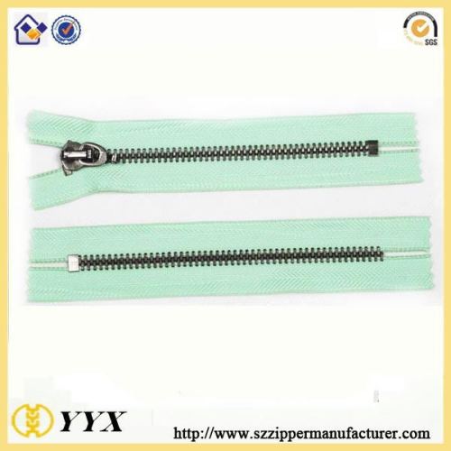 Zipper Custom Clothing Fancy 40cm Long Purple Metal Zipper Manufactory