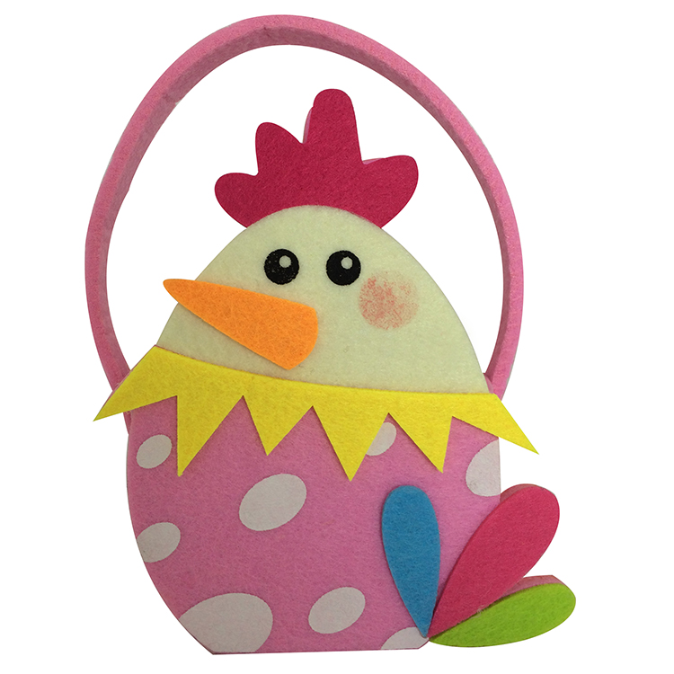 Colourful Easter Chick Shape Gift Bag