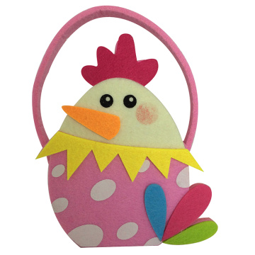 Colourful Easter chick shape candy gift bag