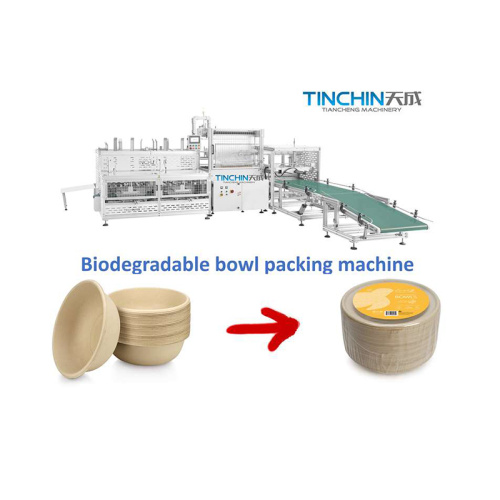 high speed Biodegradable cup bowl Machine compostable cup packing machine