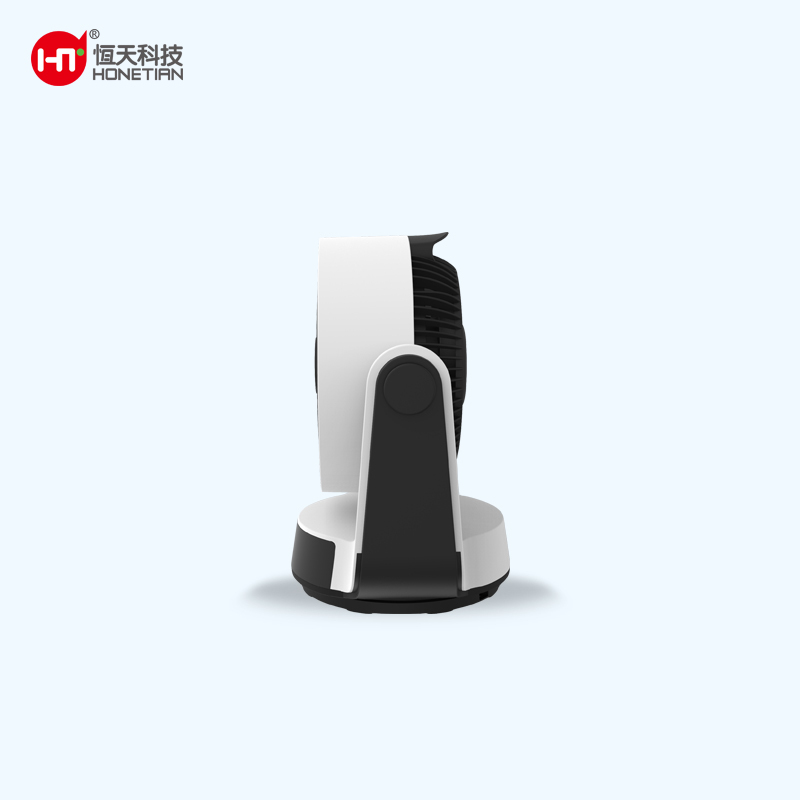 HONETIAN easy operation 3 gears wind speed 4 modes 9 timed white colour indoor plastics 8 inch 3 blades AC circulator table fan