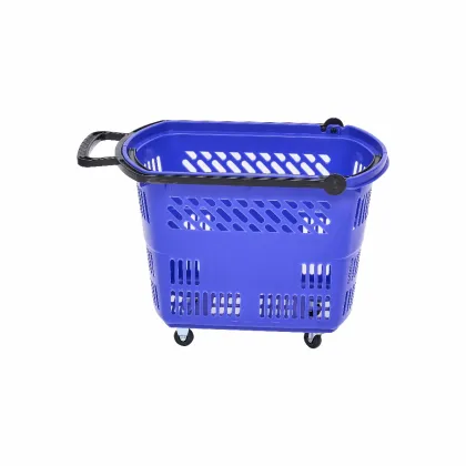 Four Wheel Pull Rod Hand Basket