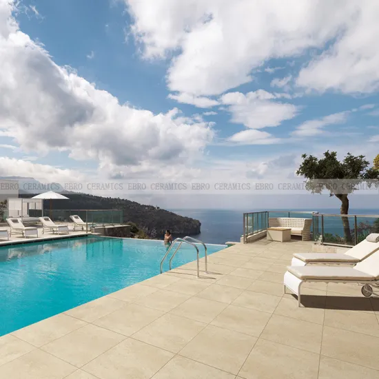 Outdoor Porcelain Travertine Stone Flooring Tiles