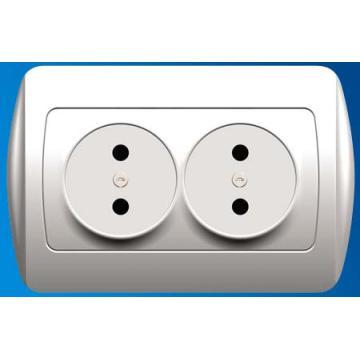 P Series 2 Gang Socket